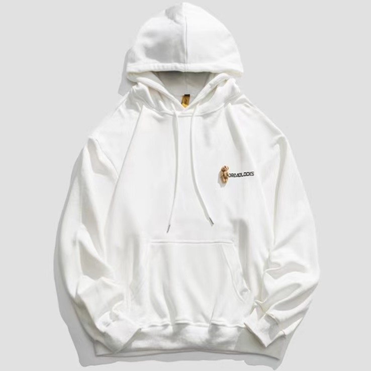 Pure White Hooded Sweatshirt